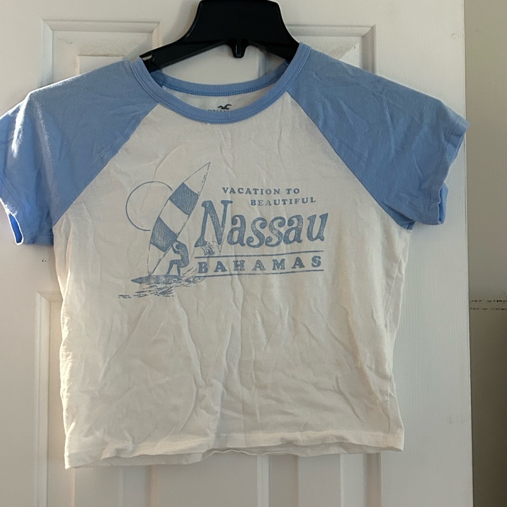 Blue and White Nassau Bahamas Kids T-Shirt